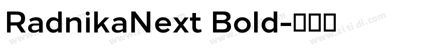 RadnikaNext Bold字体转换